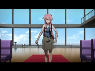 [shiza] future diary / mirai nikki tv - episode 16 [2011] [mvo] [russian dub]