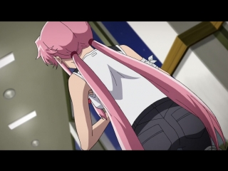 [shiza] future diary / mirai nikki tv - episode 12 [2011] [mvo] [russian dub]