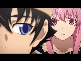 [shiza] future diary / mirai nikki tv - episode 4 [2011] [mvo] [russian dub]