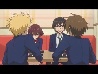 [shiza] high school daily life / danshi koukousei no nichijou tv - episode 5 [mvo] [2012] [russian dubover]