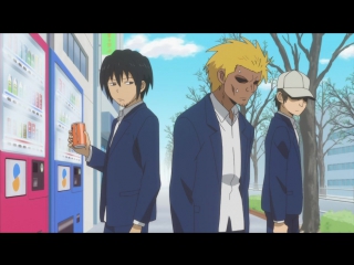 [shiza] high school daily life / danshi koukousei no nichijou tv - episode 12 [mvo] [2012] [russian dubover]